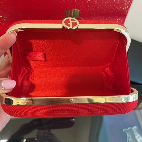 ♥️Giorgio Armani red clutch